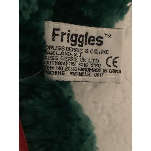 Vintage Russ Berrie Frog Plush Friggles Green 10” Floppy Stuffed Animal Toy TAG - Picture 13 of 14